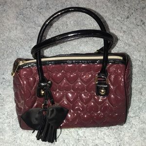 Betsy Johnson Heart Quilted medium handbag